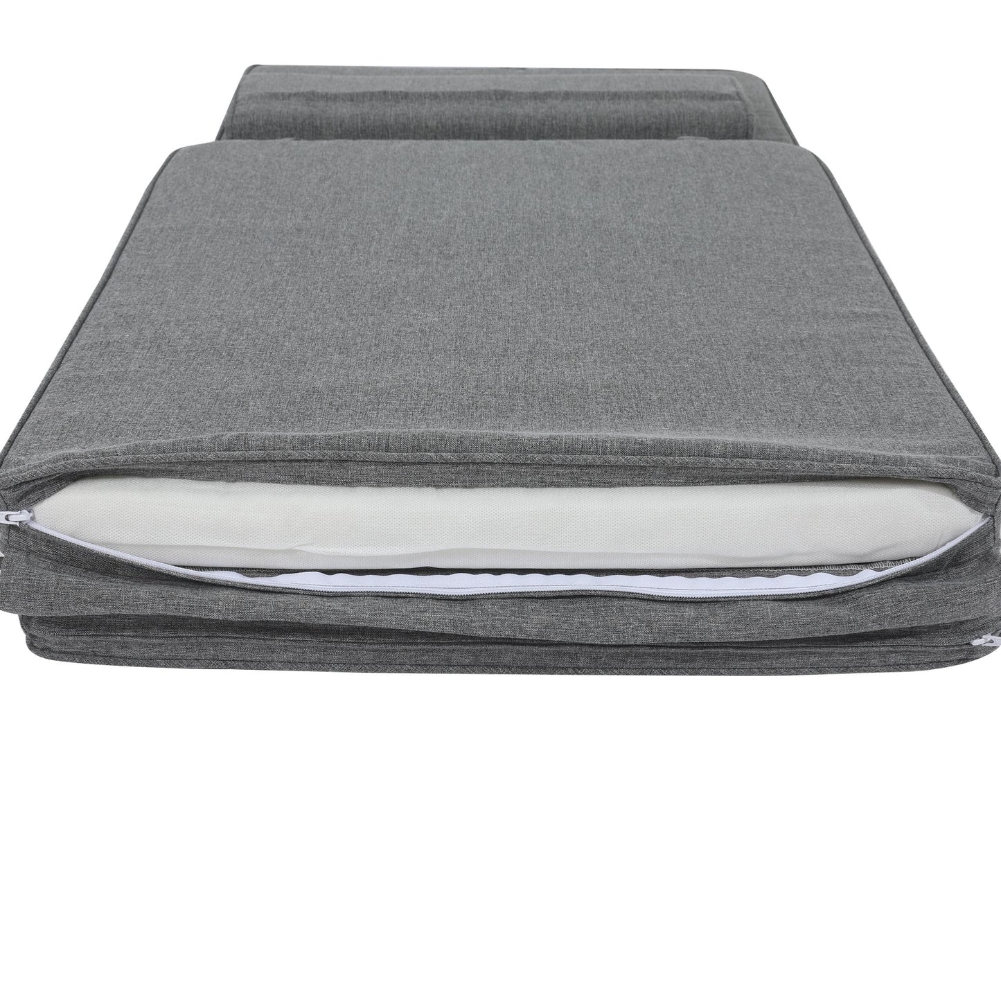 Cojín para tumbona Roxas 59x196x5 cm color gris oscuro