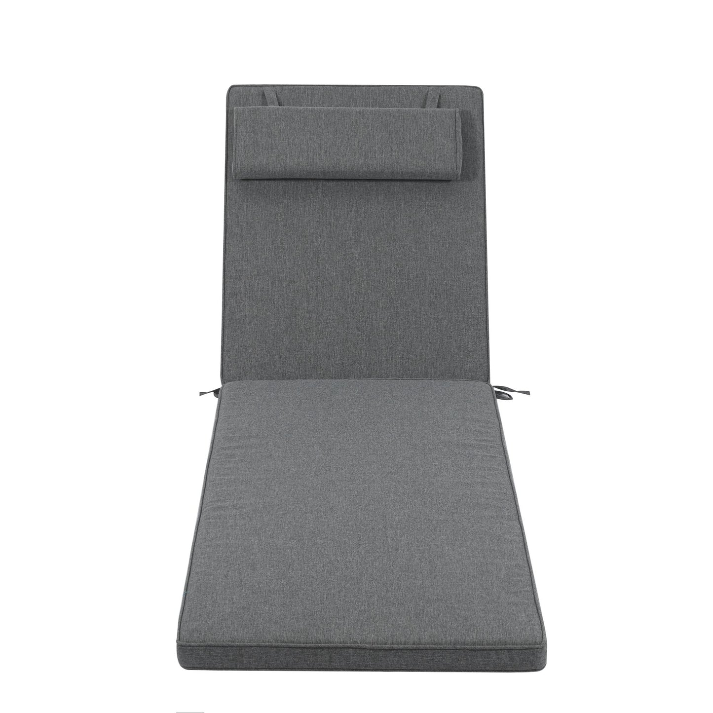 Cojín para tumbona Roxas 59x196x5 cm color gris oscuro