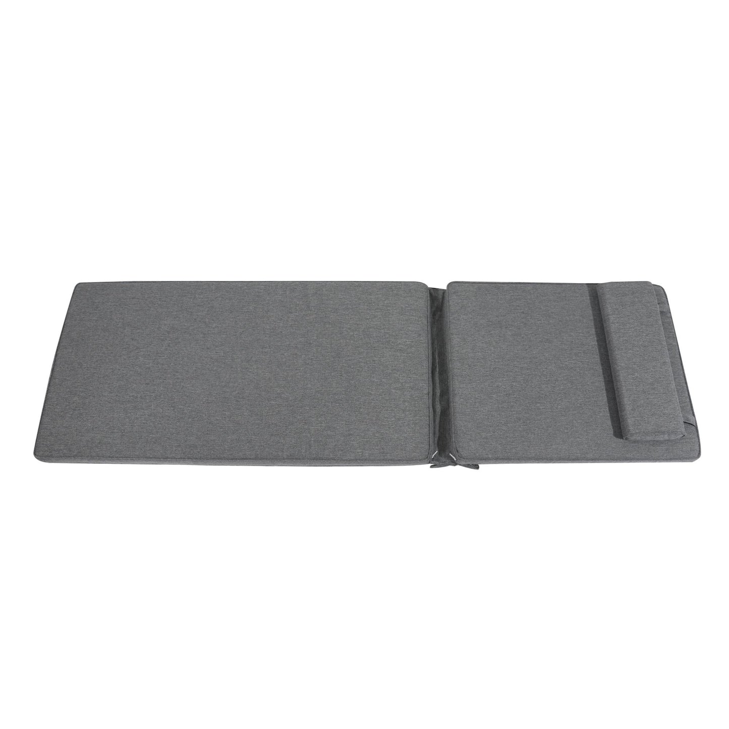 Cojín para tumbona Roxas 59x196x5 cm color gris oscuro