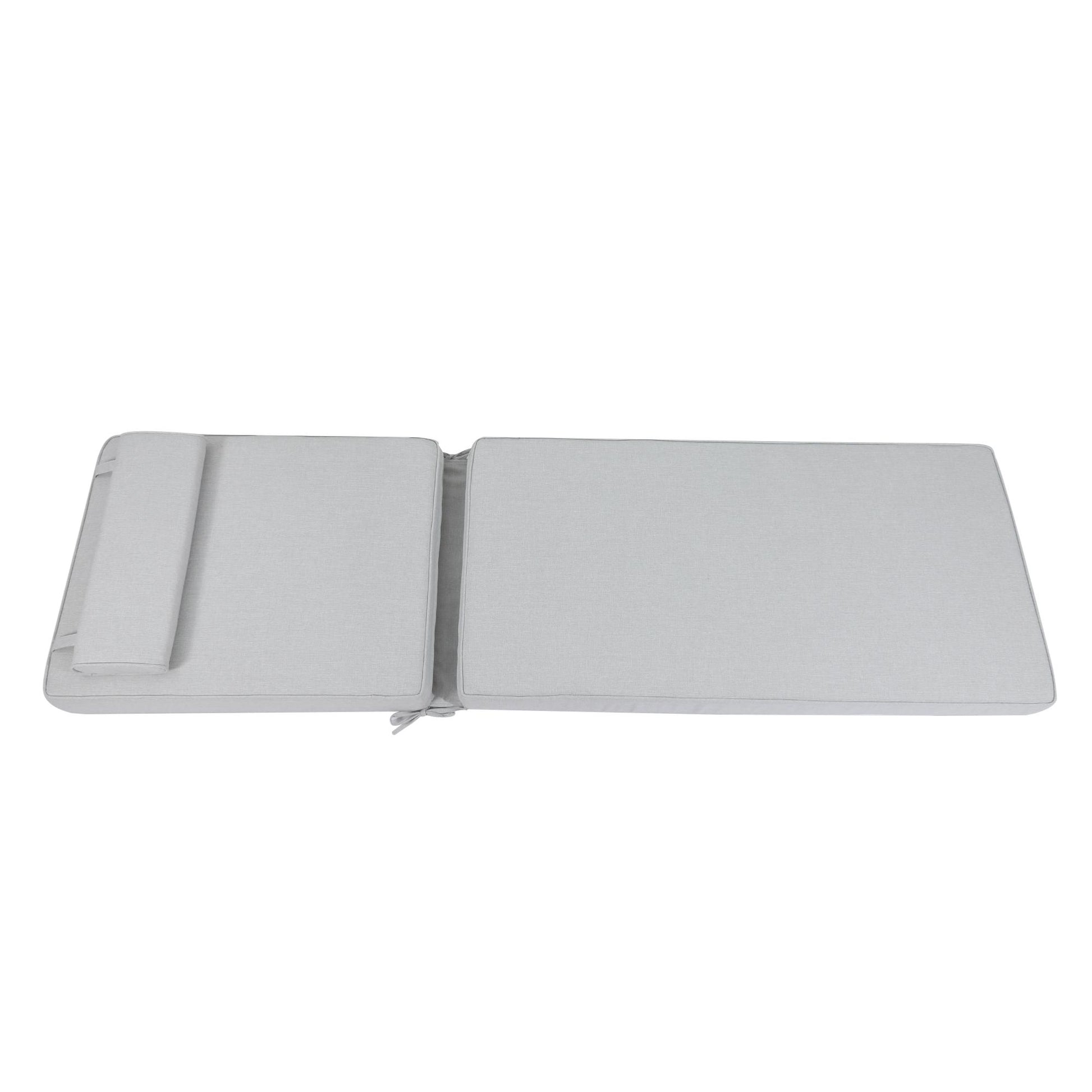 Cojín para tumbona Roxas 59x199x10 cm color  gris claro