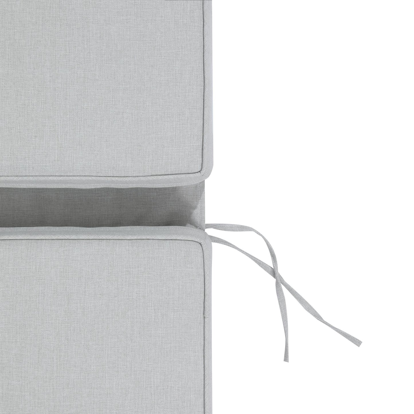 Cojín para tumbona Roxas 59x199x10 cm color  gris claro