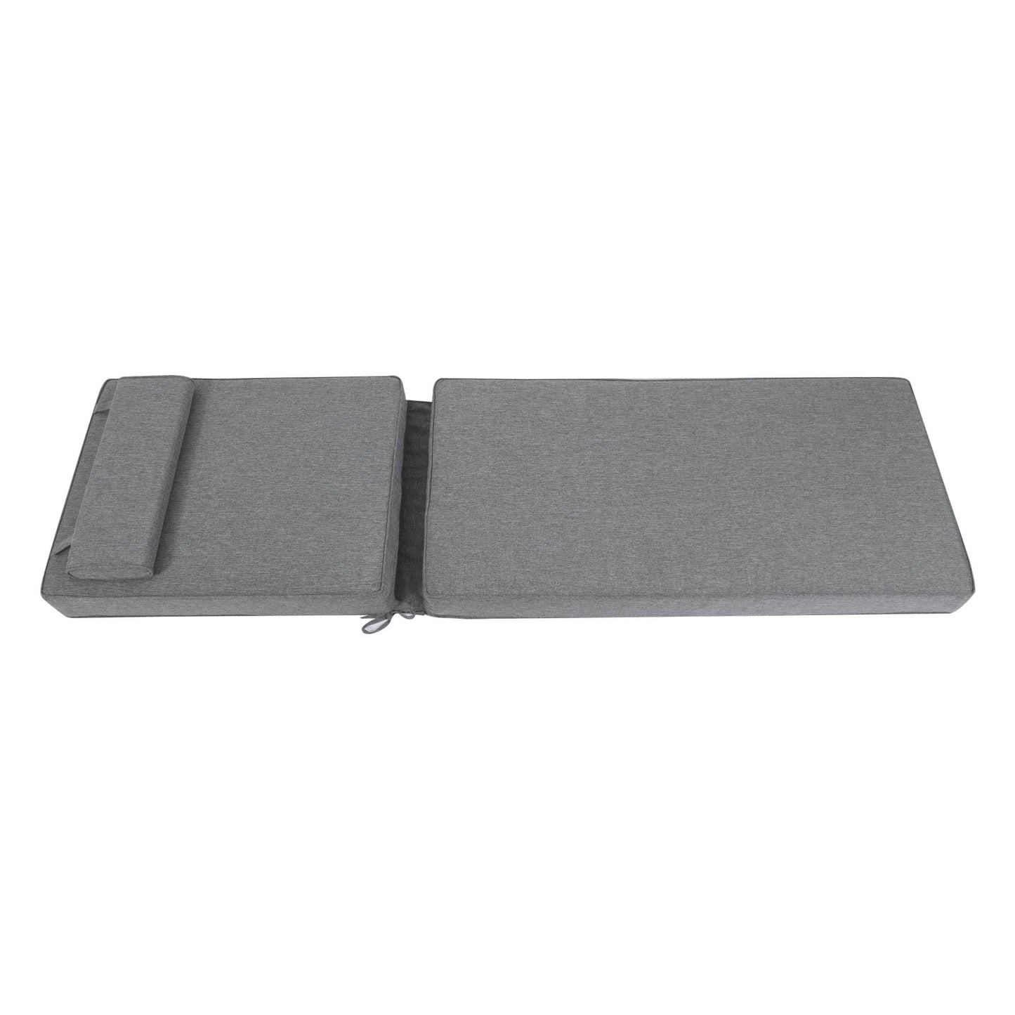 Cojín para tumbona  Roxas 59x199x10 cm color  gris oscuro