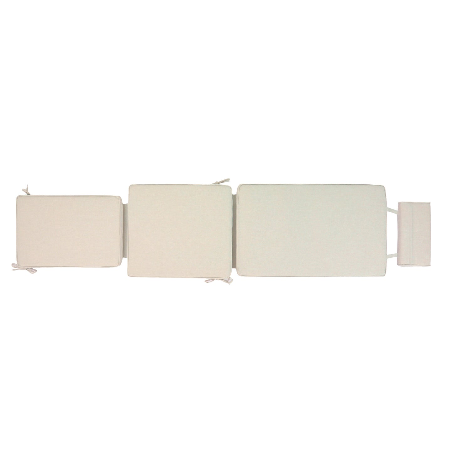 Cojín para tumbona Belo 50x190x5 cm color beige