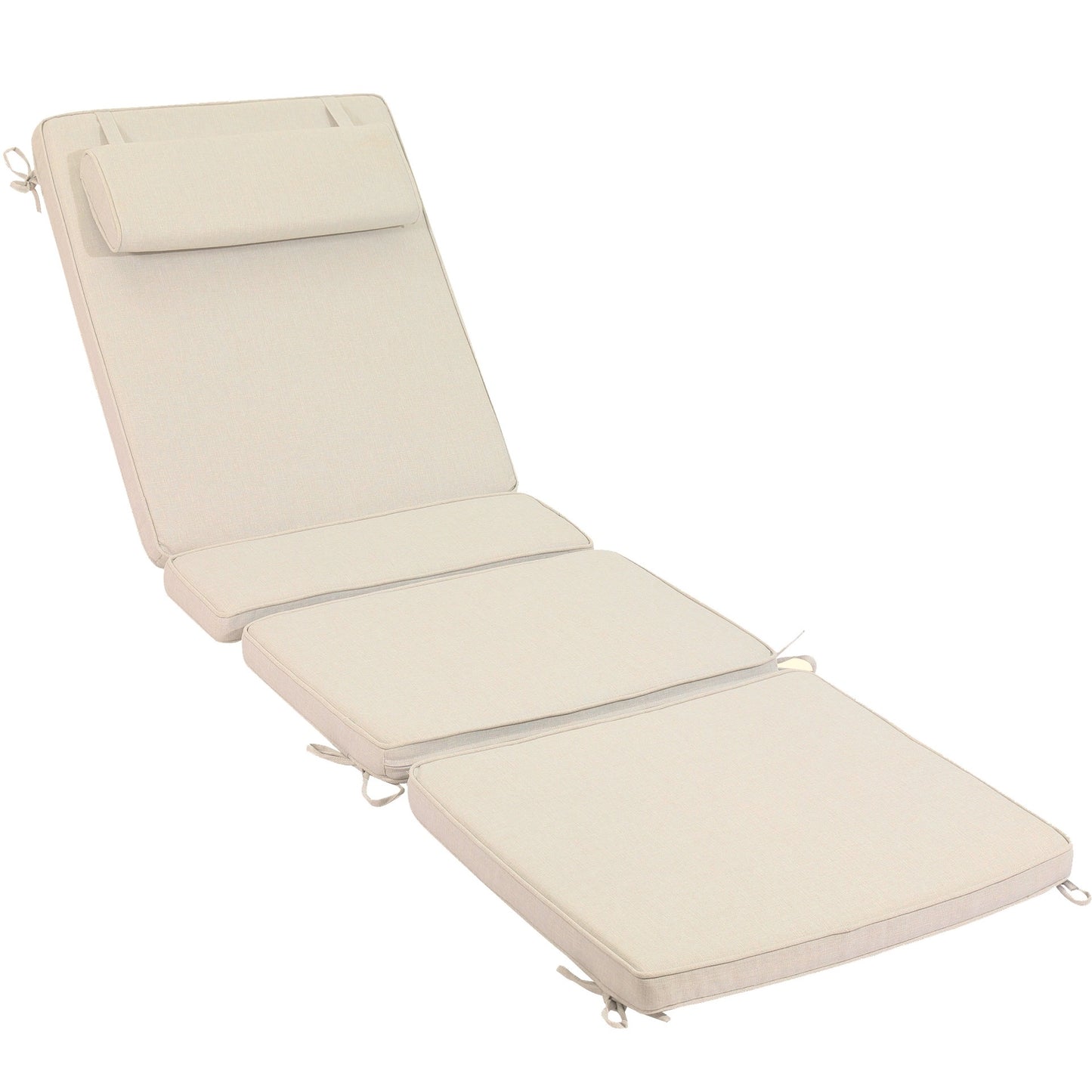 Cojín para tumbona Mita 50x192x5 cm color beige