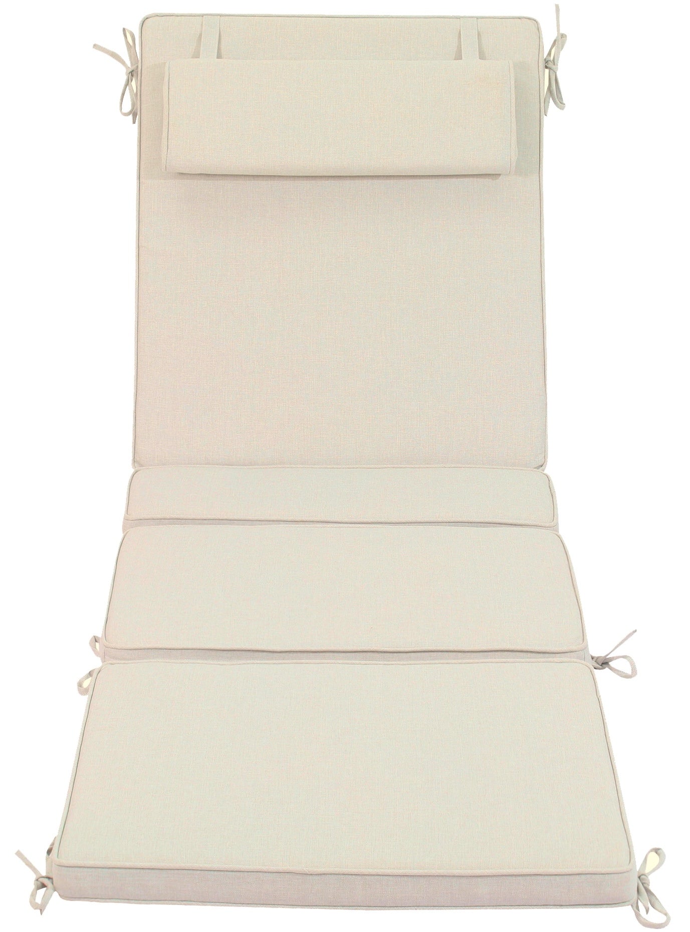 Cojín para tumbona Mita 50x192x5 cm color beige