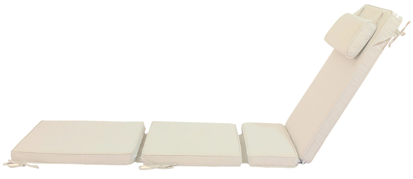 Cojín para tumbona Mita 50x192x5 cm color beige