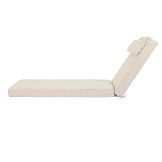 Cojín para tumbona  Roxas 59x199x10 cm color  beige