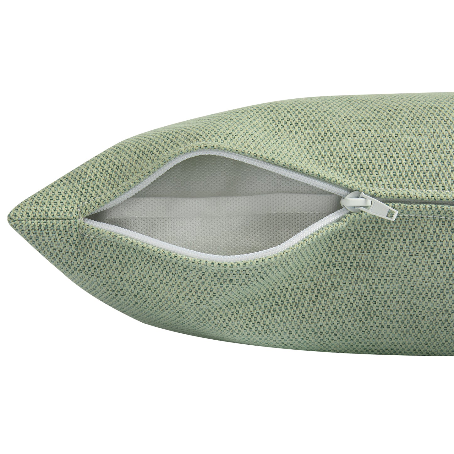 Cojín decorativo 45x45x12 cm verde claro