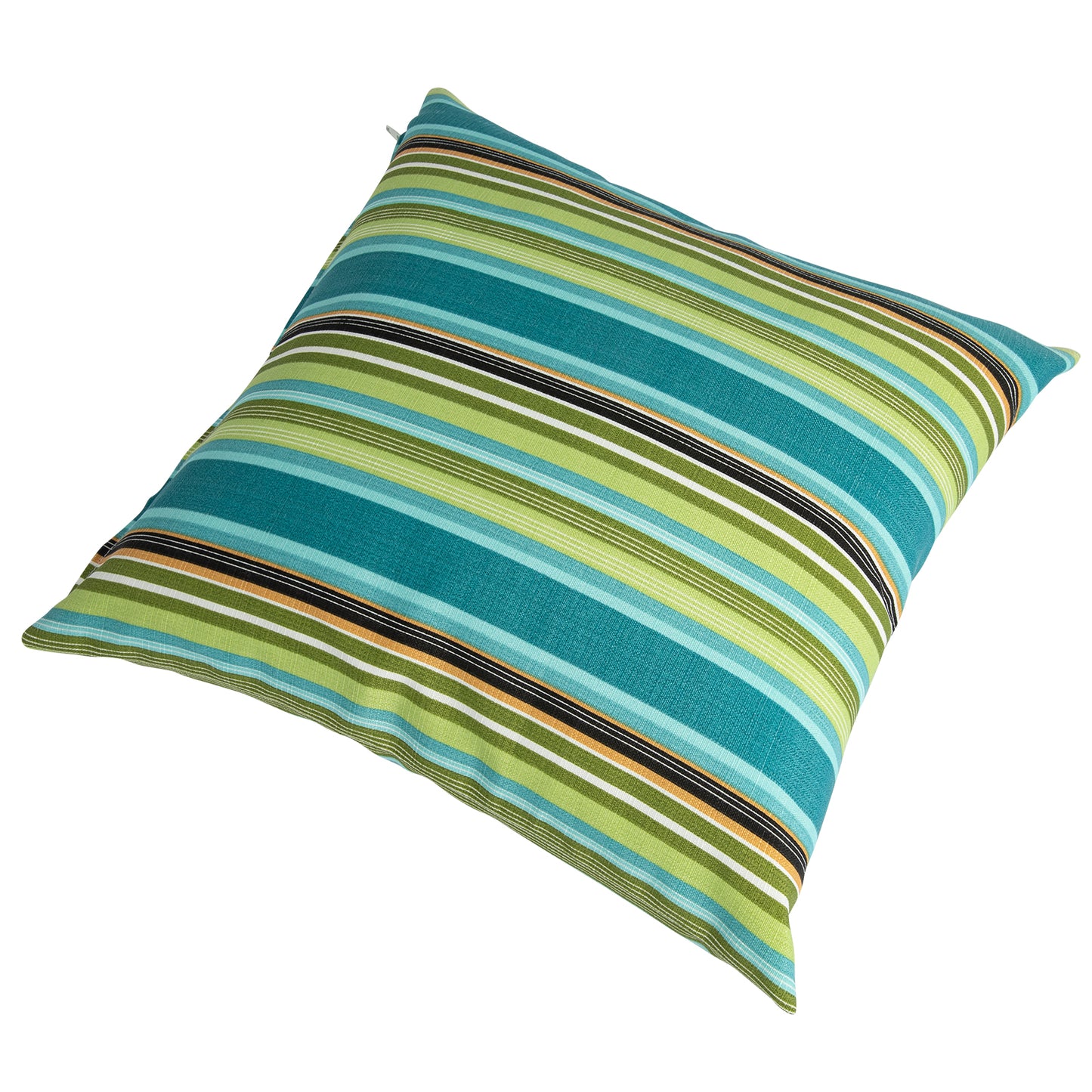 Cojín decorativo 45x45x12 cm  multicolor rayas.