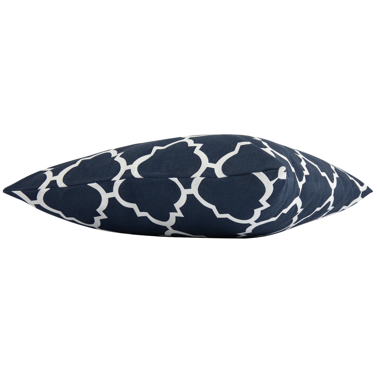 Cojín decorativo 45x45x12 cm estampado azul marino / blanco