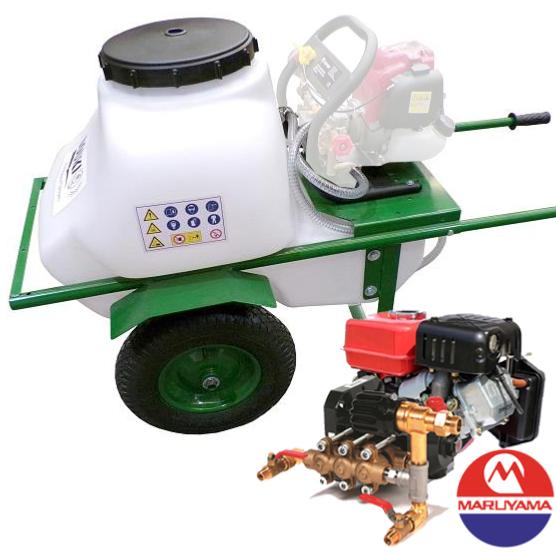 Carretilla fumigadora Maruyama 100L 40bar 15ltr/min 2 ruedas