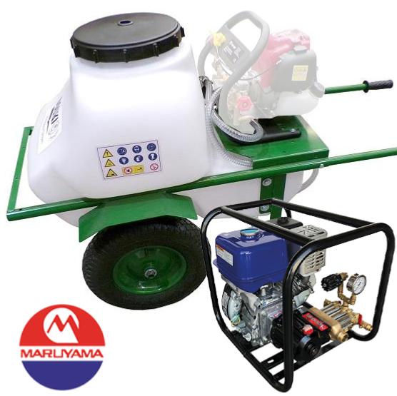Carretilla sulfatadora Maruyama 100L 40bar 30ltr/min 2 ruedas