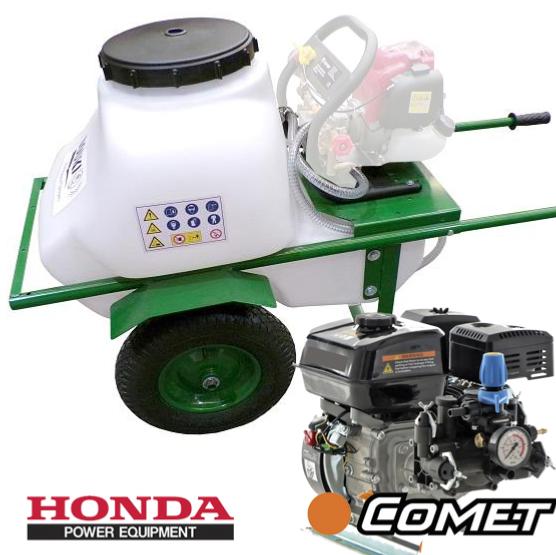 Carretilla sulfatadora Comet motor Honda 100L 25bar 25ltr/min 2 ruedas