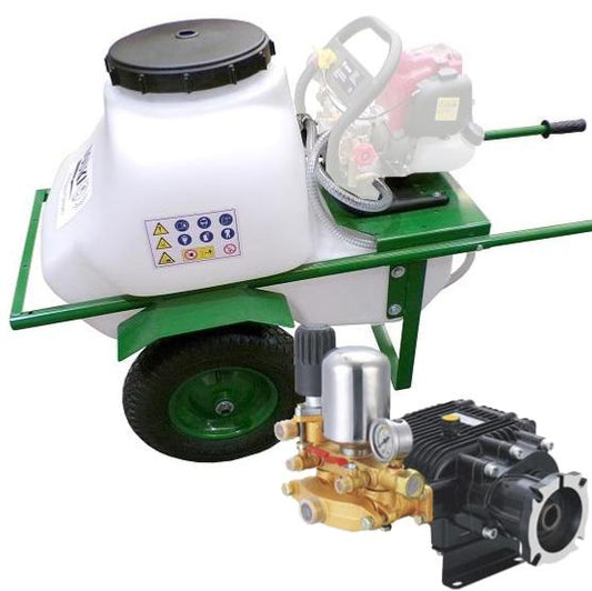 Carretilla sulfatadora 100L 40bar 33ltr/min 2 ruedas