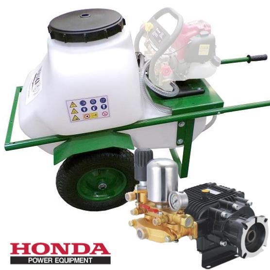Carretilla fumigadora motor Honda 100L 40bar 33ltr/min 2 ruedas