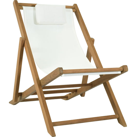 Tumbona relax Candon textilene blanco