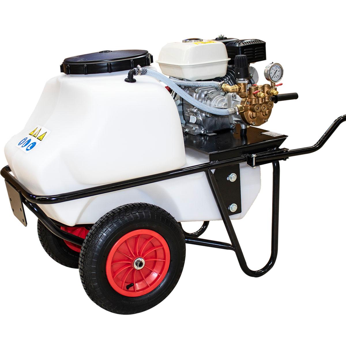 Carretilla sulfatadora, Motor Gasolina 100L. Motor 4T 40bar 30L