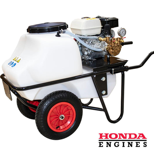 Carretilla sulfatadora, Motor Gasolina 100L. Honda GP160 40bar 30L