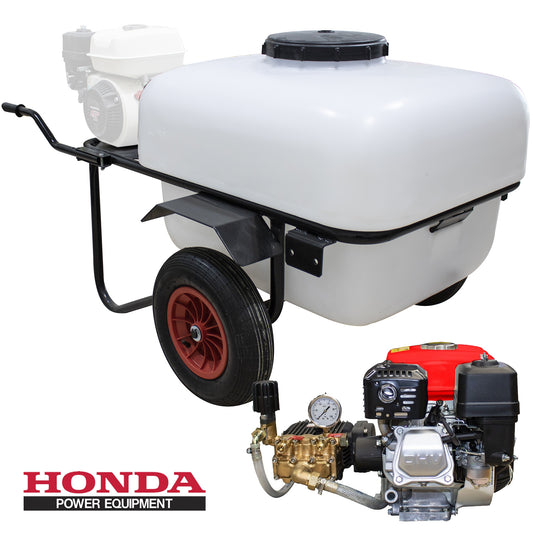 Carretilla sulfatadora 200L, Motor Gasolina Honda GP160 40bar 30l/min