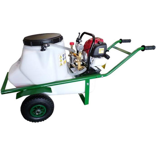 Carretilla sulfatadora 60L 30bar 10ltr/min 2 ruedas