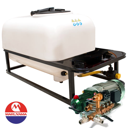Bancada fumigadora 200 300 400 600 800L Motor Eléctrico Monofásico Maruyama MSD-40 40bar 30ltr/min