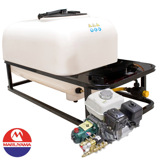 Bancada fumigadora Maruyama 200 300 400 600 800L Motor Nouki HS800 40bar 30ltr/min