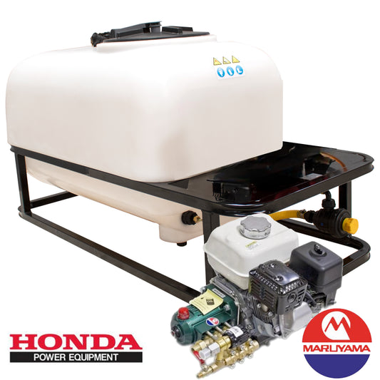 Bancada fumigadora 200 300 400 600 800L Motor Honda GX160 40bar 30ltr/min