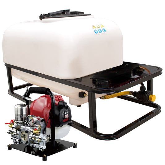 Bancada sulfatadora, 200, 300 y 400 l Motor Gasolina 4T 50bar 12ltr/min.