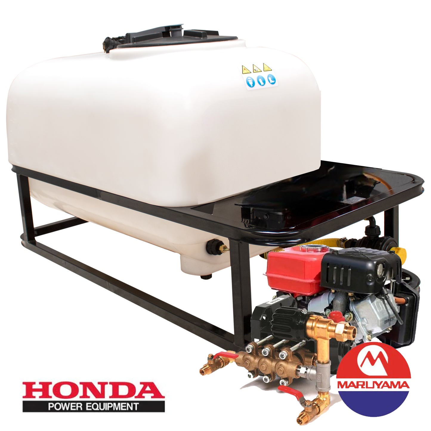 Bancada fumigadora MSD-31-H 200 300 400 600 800L Motor Honda GX100 4T 40bar 15ltr/min