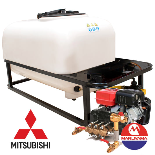Bancada fumigadora MSD-31-MB 300 400 600 800L Motor Mitsubishi 4T 40bar 15ltr/min