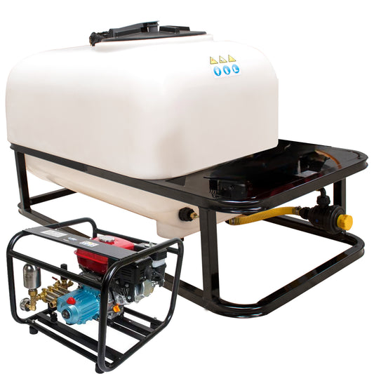 Bancada fumigadora 200 300 400 600 800L Motor Gasolina 4T 50bar 25ltr/min