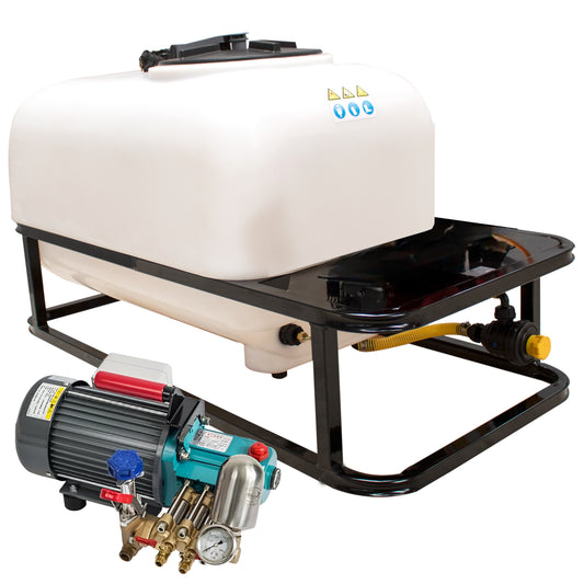 Bancada fumigadora sulfatadora 200 300 400 600 800L Motor Eléctrico trifásico 50bar 25ltr/min