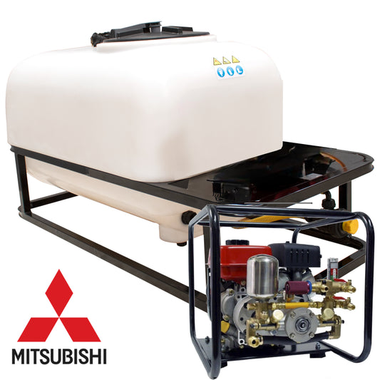 Bancada fumigadora YC-82ASC 200 300 400 600 800L Motor Mitsubishi 4T 40bar 15ltr/min