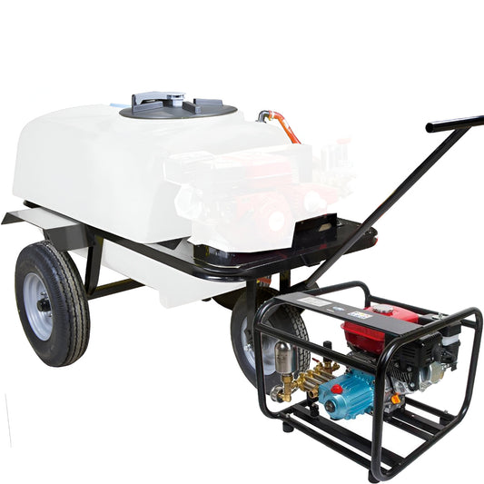 Carretilla 3 ruedas 200 300 400L Motor Gasolina 4T 50bar 25ltr/min