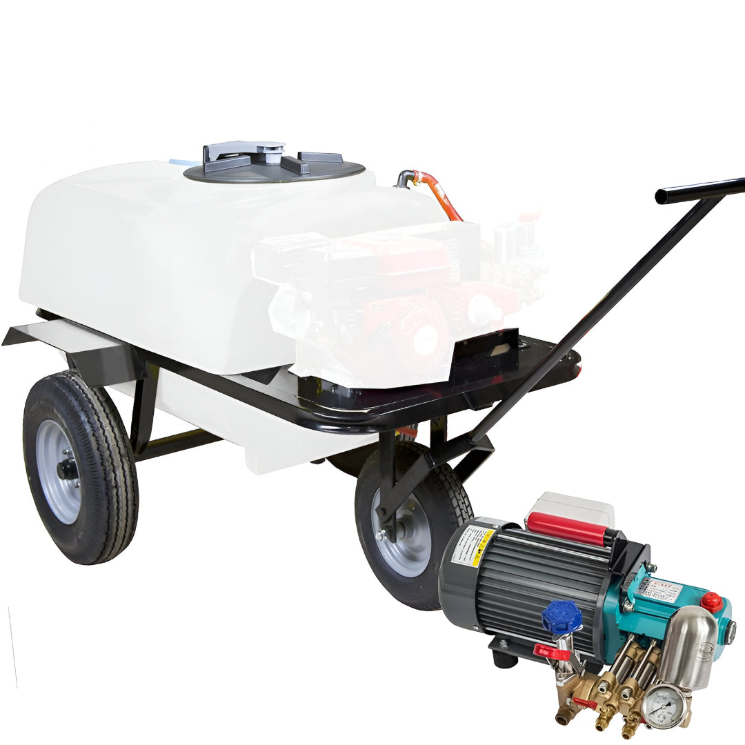 Carretilla 3 ruedas 200 300 400L Motor Eléctrico monofásico 50bar 25ltr/min