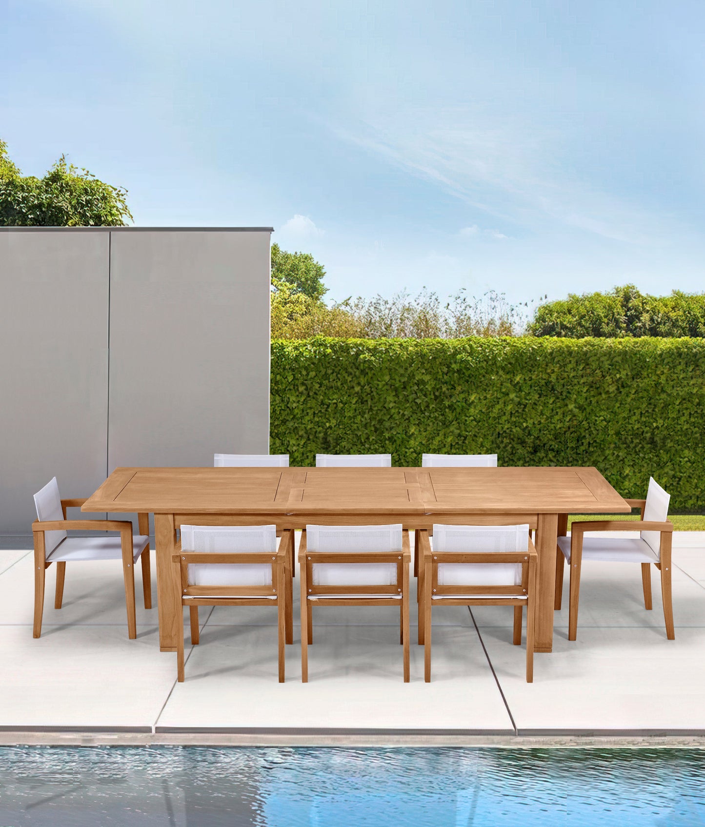 Mesa Teca extensible  Candon 100x210/280 cm