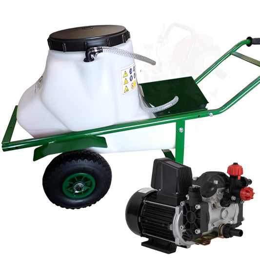 Carretilla fumigadora GE-2020 60L 2 ruedas Motor Eléctrico Monofásico 1.1kW 20bar 20ltr/min