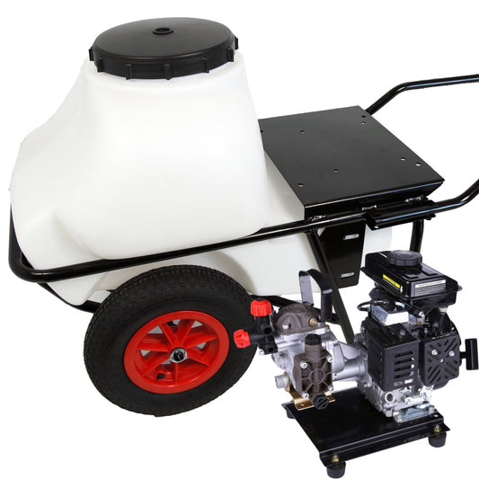 Carretilla fumigadora GM-2020 100L 2 ruedas Motor Nouki ECO-100 2.5HP 20bar 20ltr/min