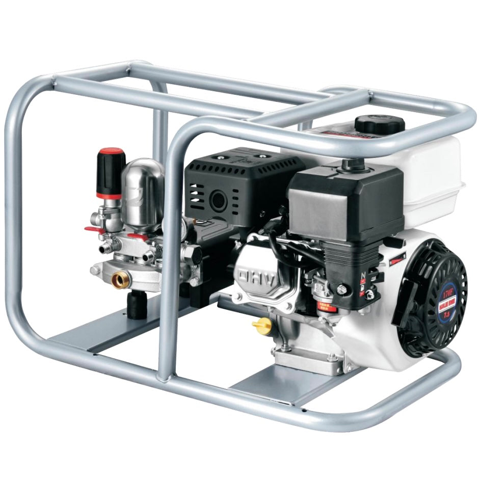 Carretilla sulfatadora, Motor Gasolina 80L. Motor 4T 50bar 25ltr/min.