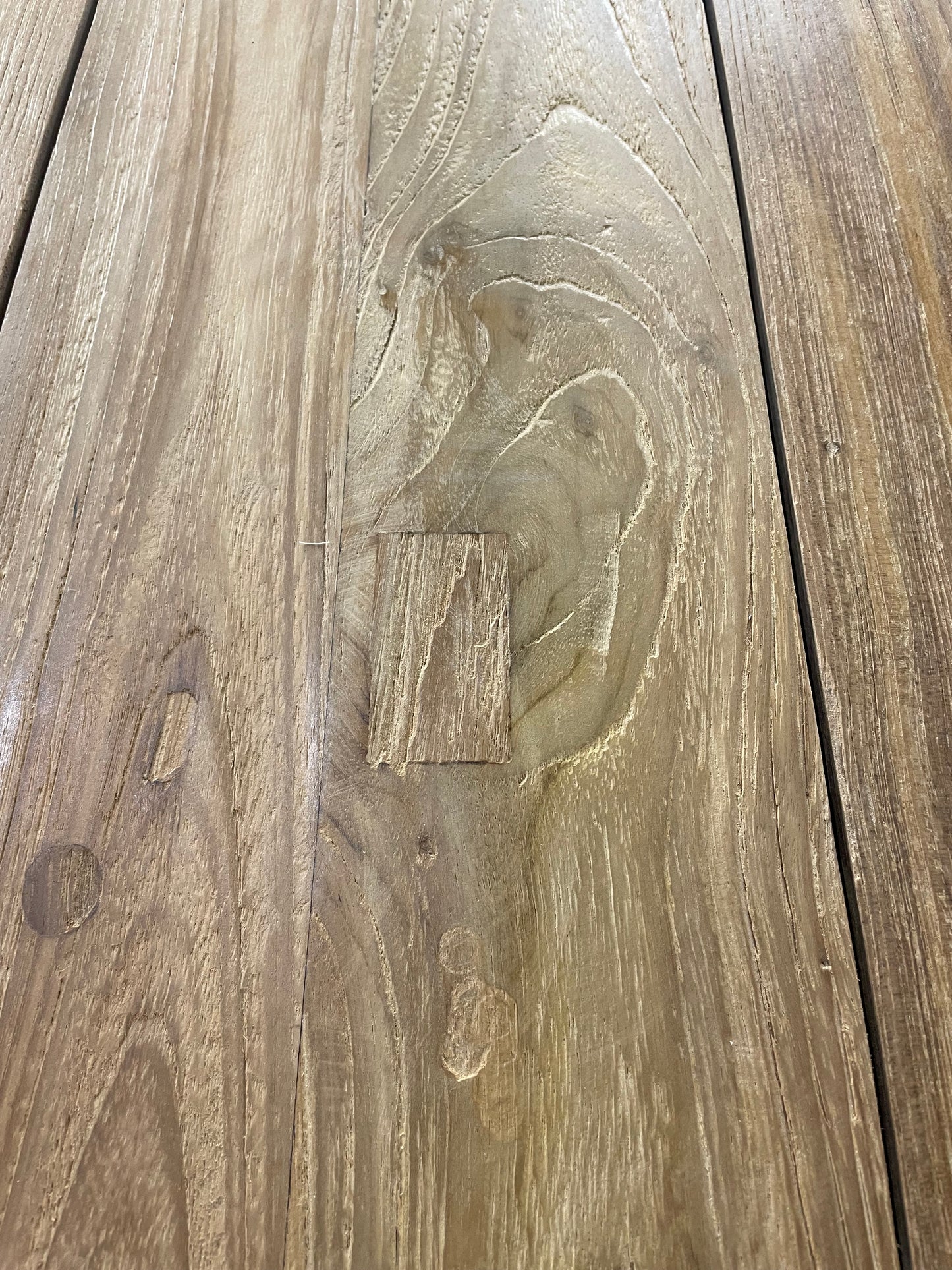 Mesa rectangular Swann 280x100 cm teca reciclada