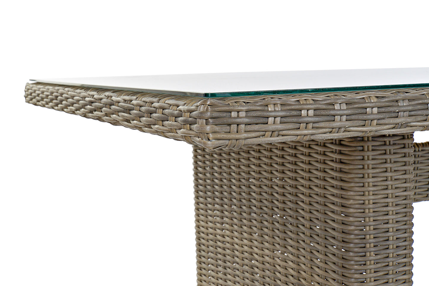 Conjunto Comedor Jardín Fibra Sintética Mesa + 6 Sillones