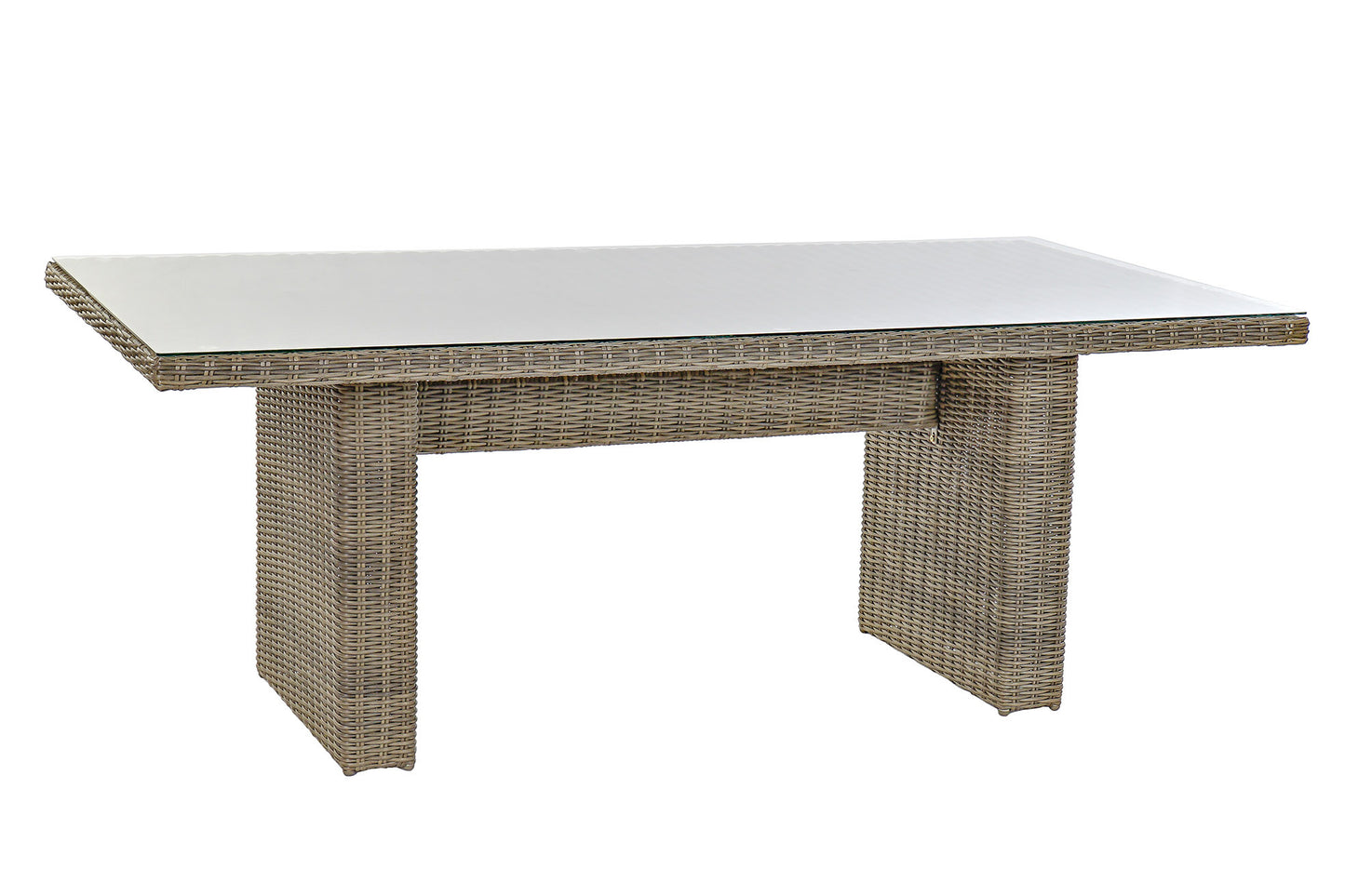 Conjunto Comedor Jardín Fibra Sintética Mesa + 6 Sillones