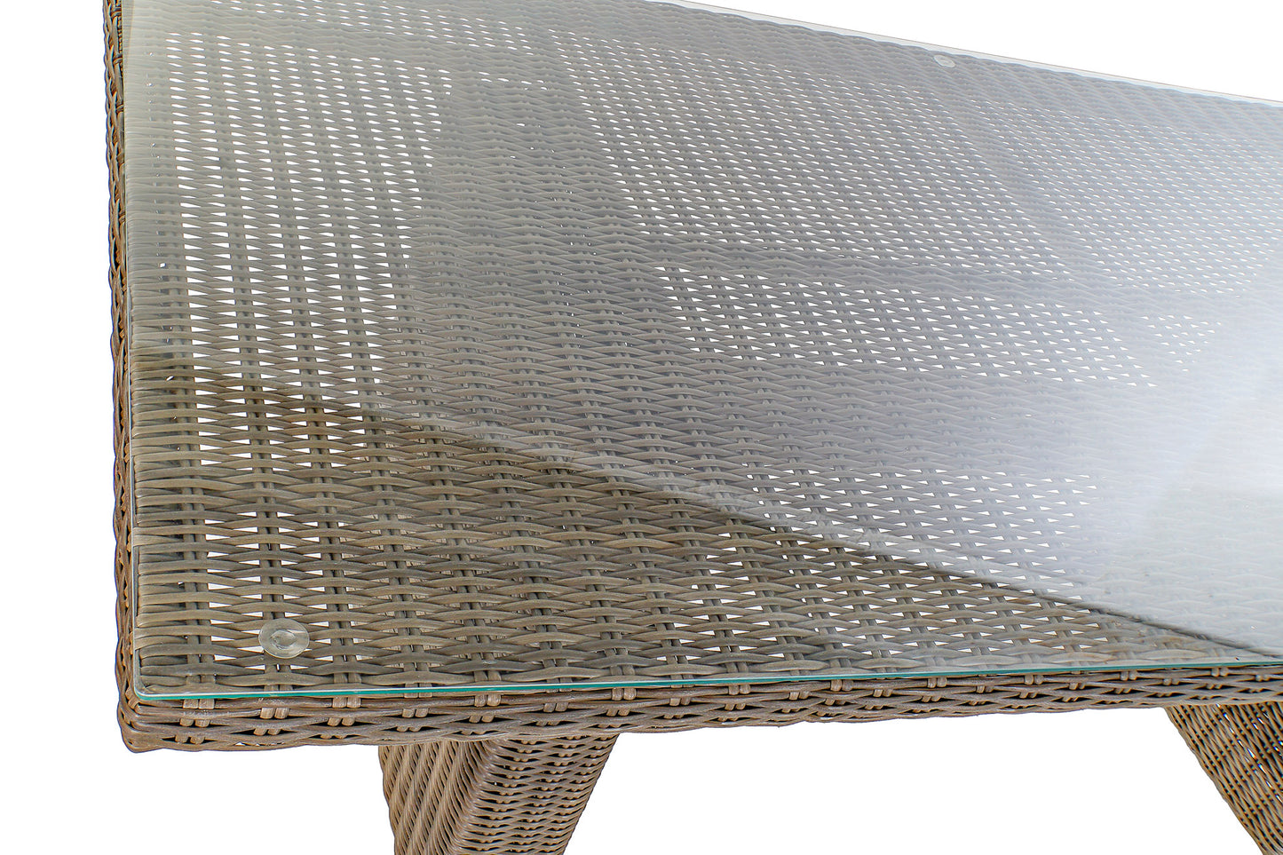 Conjunto Comedor Jardín Fibra Sintética Mesa + 6 Sillones