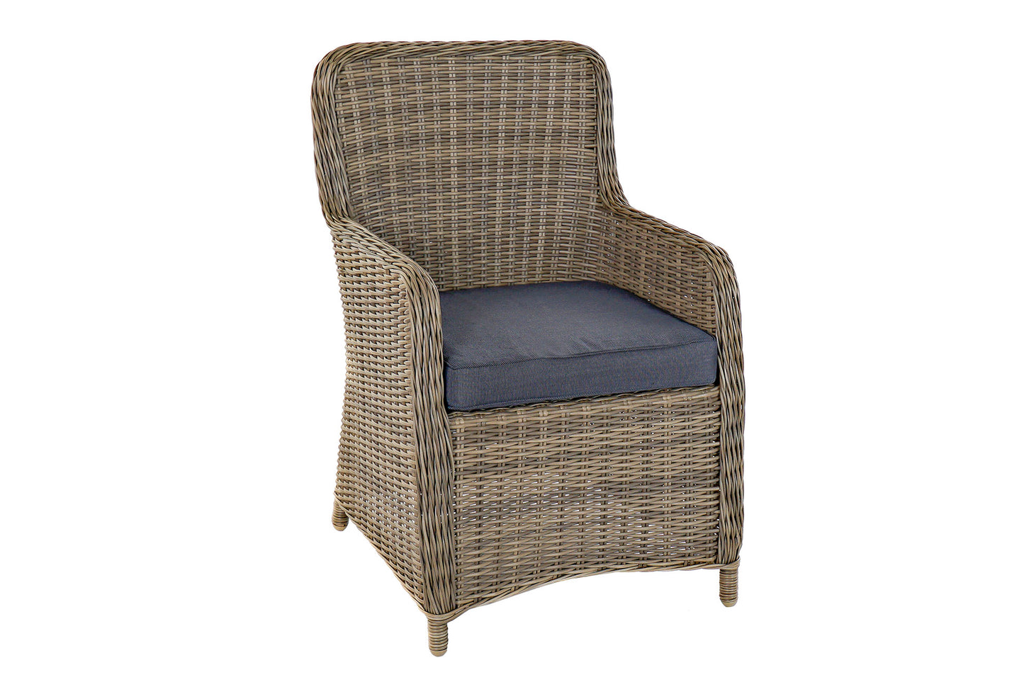 Conjunto Comedor Jardín Fibra Sintética Mesa + 6 Sillones
