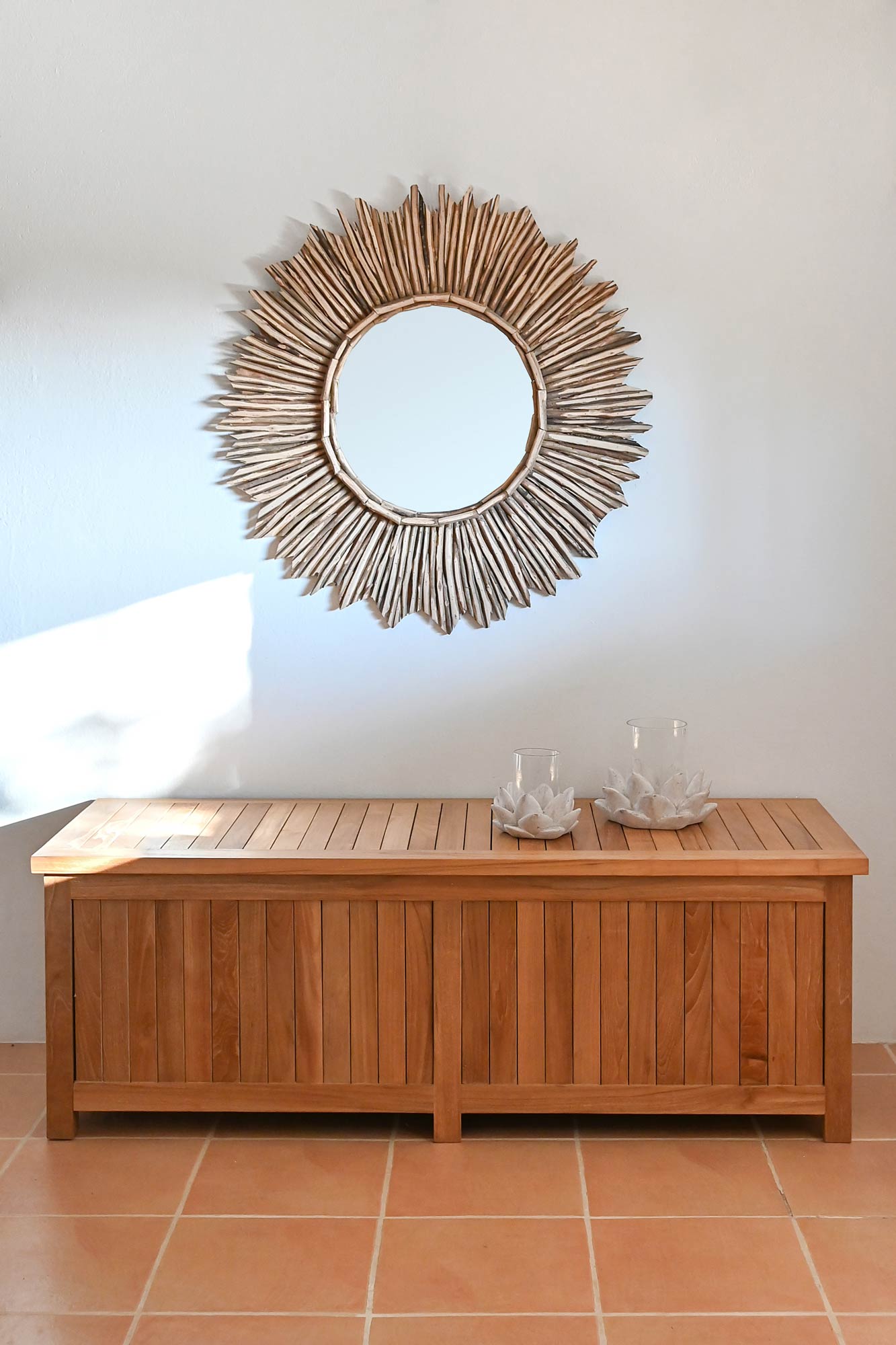 Baúl de Teca Maciza 150x55x50 cm