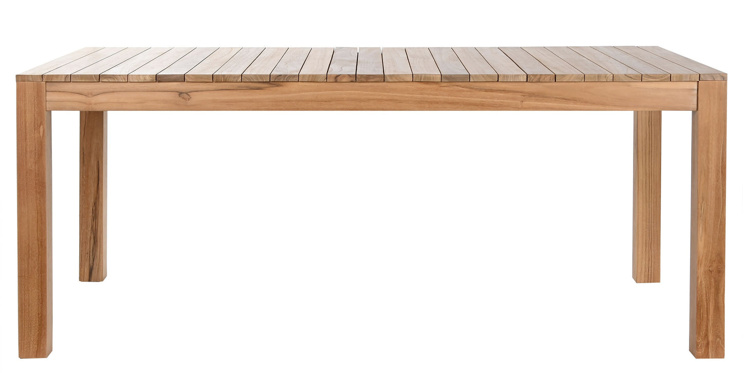Mesa de Comedor Exterior Teca Grado A 180x90 cm | 6-8 Personas