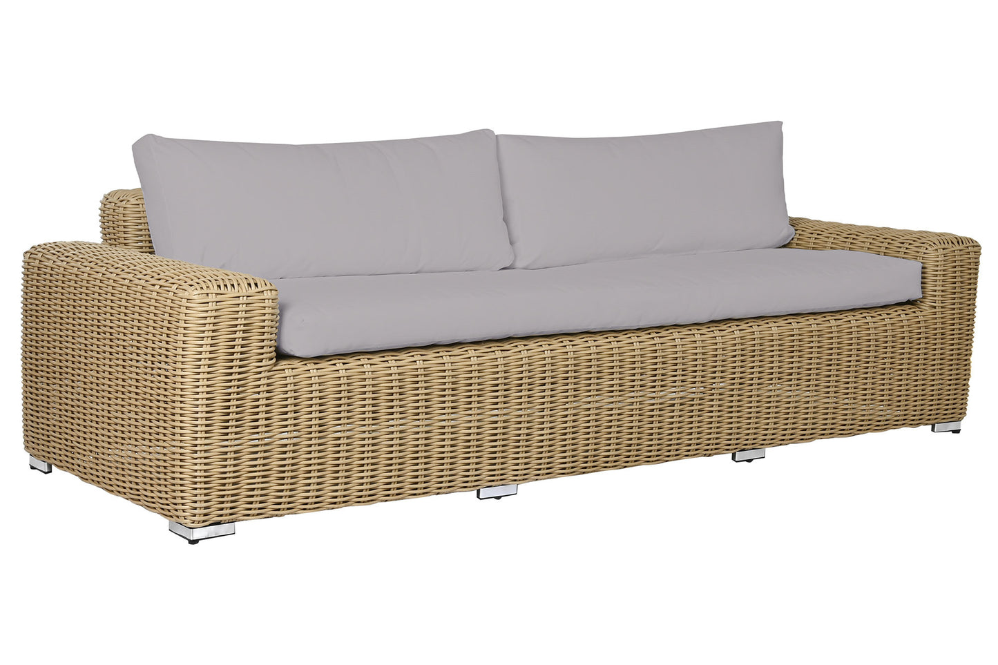 Conjunto de Jardín 4 Piezas | Fibra Sintética Artesanal Imitación Natural y Olefina