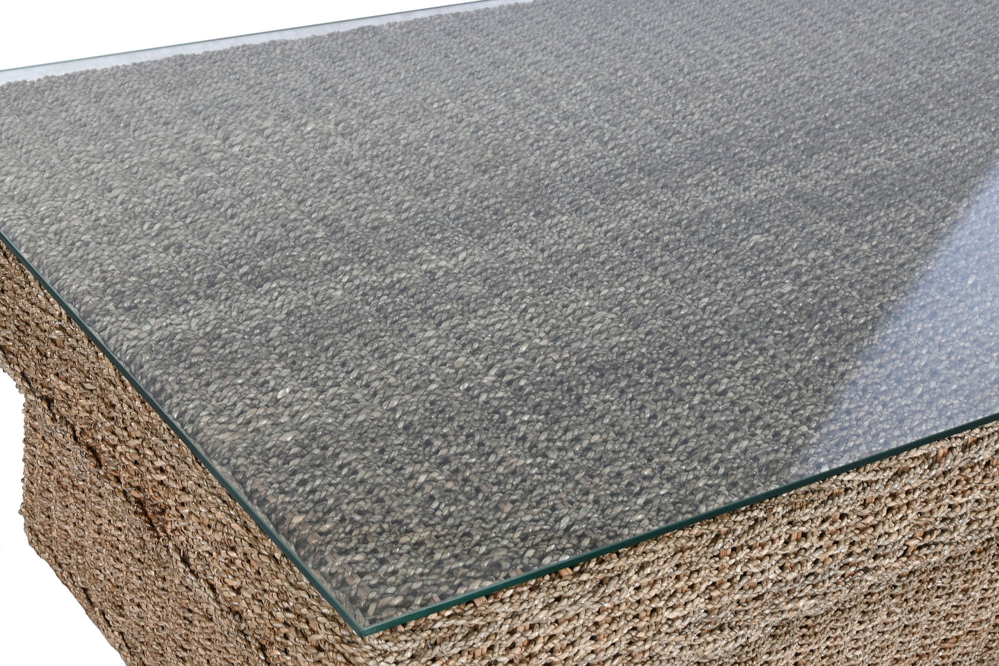 Rinconera Modular de Jardín 2 Módulos | Fibra Natural de Teca Artesanal