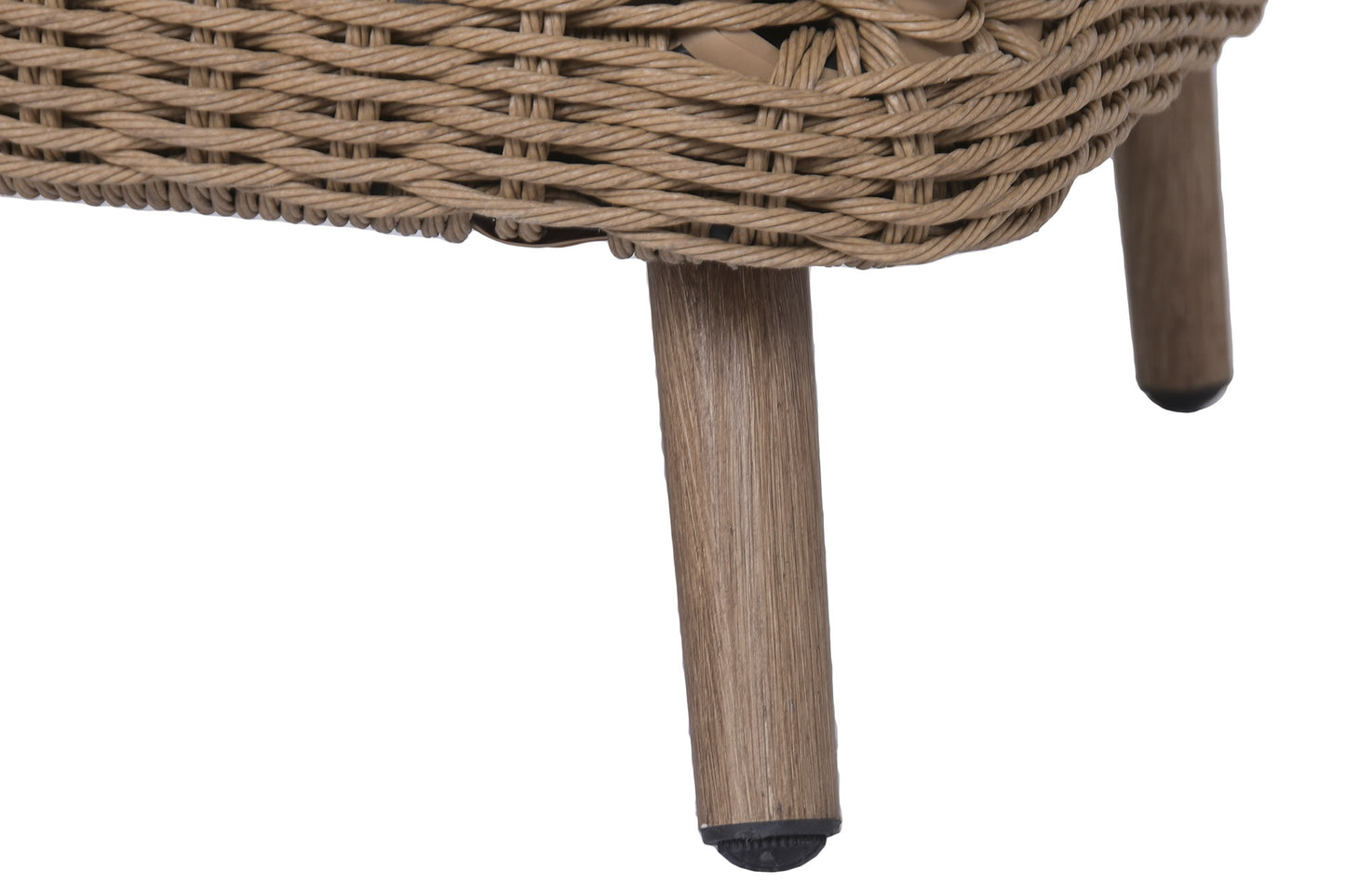 Conjunto de Jardín 4 Piezas Fibra Sintética Imitación Natural