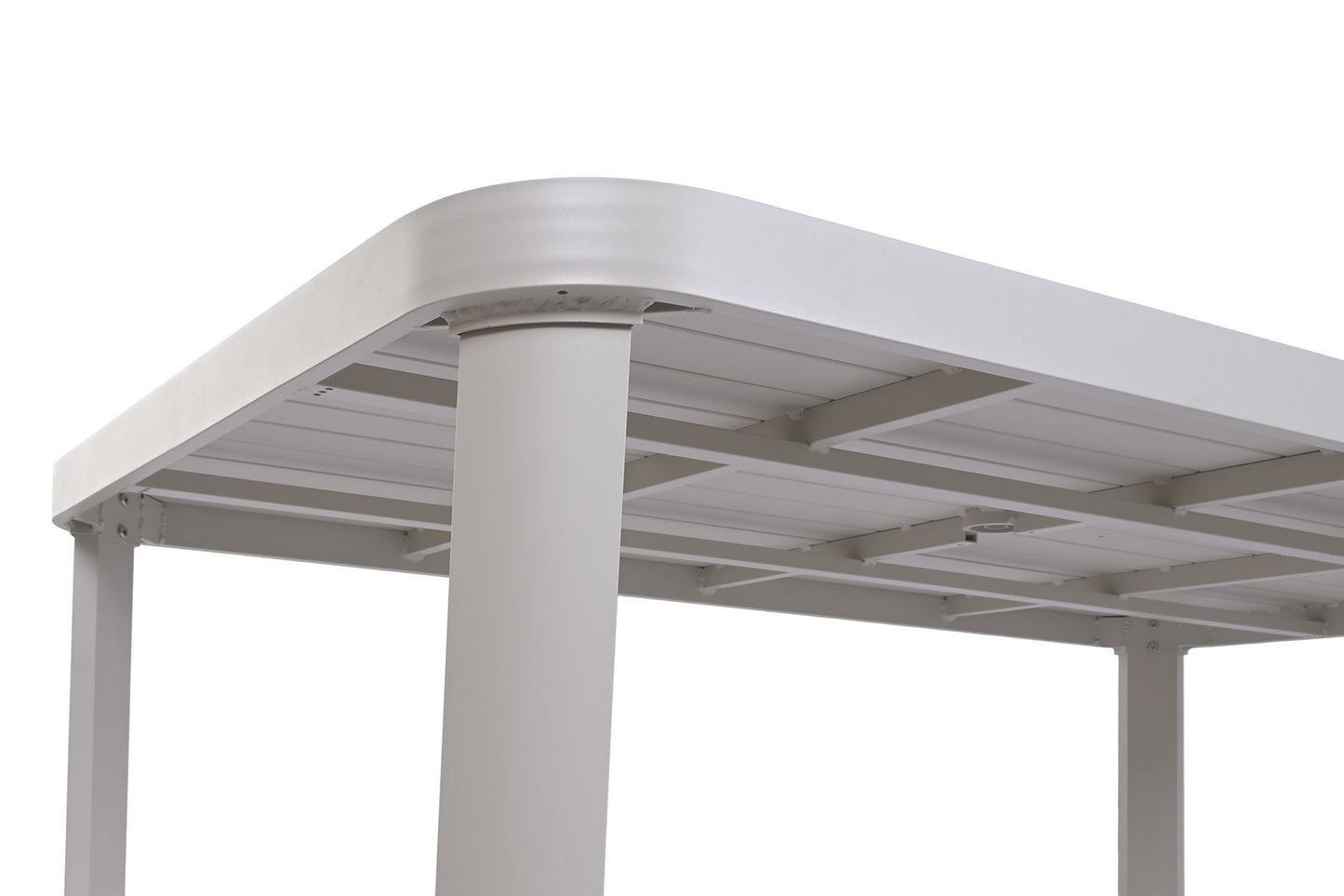 Conjunto Comedor de Jardín 7 Piezas Aluminio Mesa + 6 Sillas